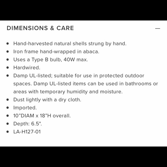 Brand new Serena & Lily Aptos Shell sconce, retails for $598. - Picture 3 of 8